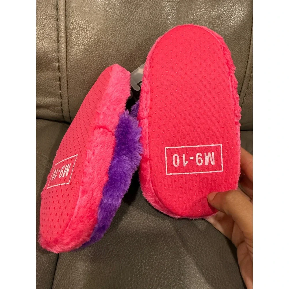 Lalaloopsy Girls Purple Pink Plush Character Slippers Size M 9/10 New